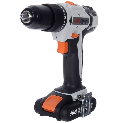 Шуруповерт ударный Dexter, Li-ion 18 В, 2 Ач