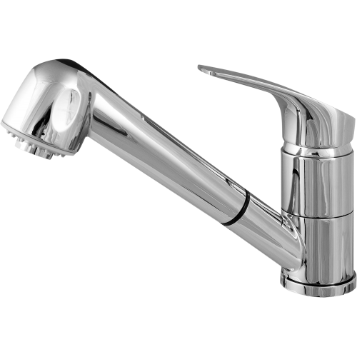 Смеситель для кухни Delinia Joel с выдвижным изливом, цвет хром