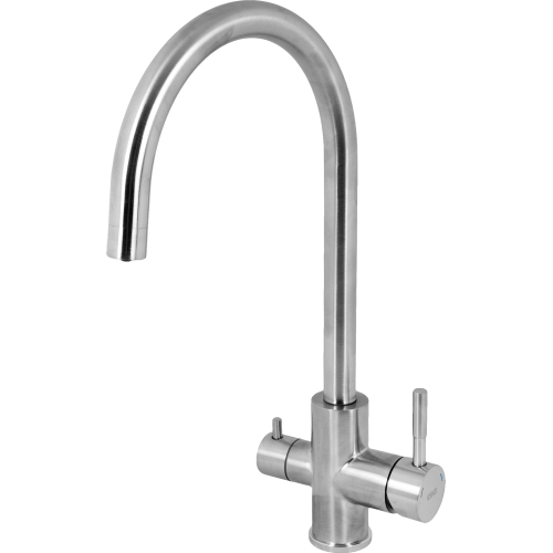 Смеситель для кухни Esko с переключением на фильтр, цвет матовая сталь