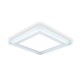 Светильник встраиваемый светодиодный Gauss Backlight BL125 квадратный 12/4 Вт 4000 K, алюминий/акрил, цвет белый