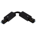 Коннектор для соединения трековых шинопроводов гибкий, цвет черный Коннектор для соединения трековых шинопроводов гибкий, цвет черный