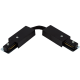 Коннектор для соединения трековых шинопроводов гибкий, цвет черный
