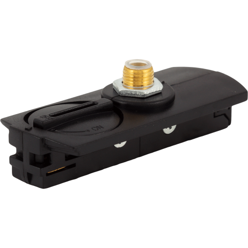 Адаптер для подключения любого прожектора или спота к трековой системе, цвет черный