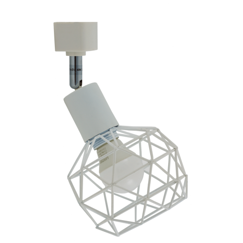 Трековый светильник «Spiro» со сменной лампой E14 40 Вт, 2 м², цвет белый