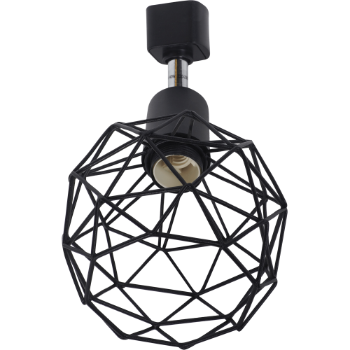 Трековый светильник «Spiro» со сменной лампой E14 40 Вт, 2 м², цвет черный