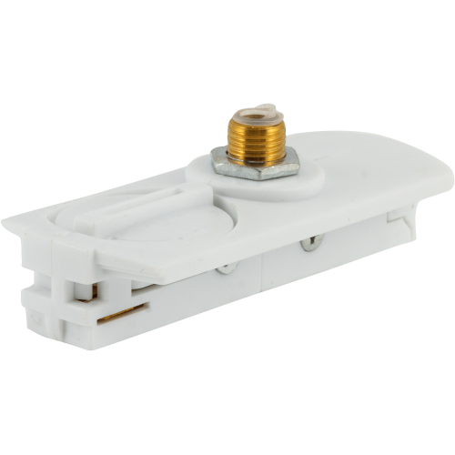 Адаптер для подключения любого прожектора или спота к трековой системе, цвет белый