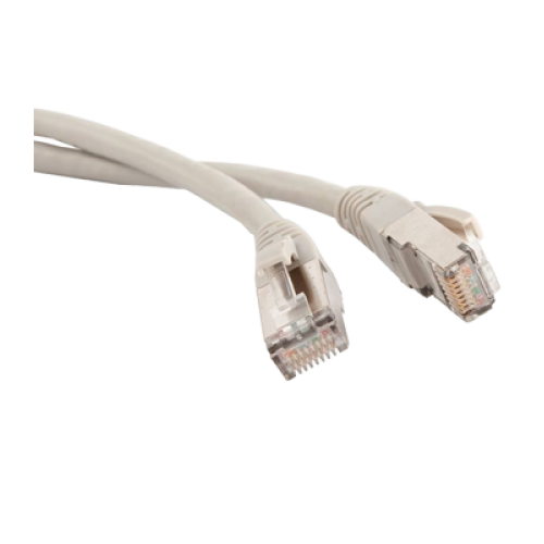 Патч-корд TWT FTP кат.5e, с заливными колпачками, 3.0 м, серый