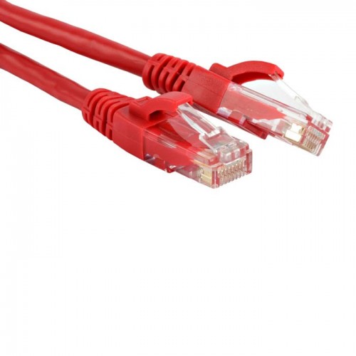 Патч-корд LANMASTER LSZH UTP кат.5e, 0.5 м, красный