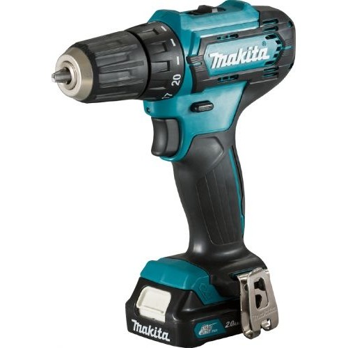 Дрель-шуруповерт MAKITA DF333DWYE,  с двумя аккумуляторами