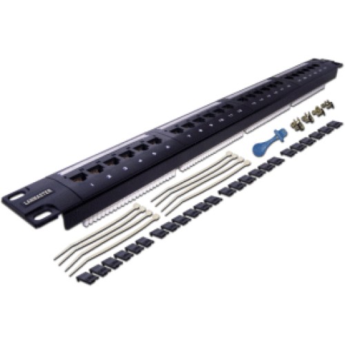 Патчпанель Lanmaster LAN-PPL24U6 19, 24xRJ45, UTP, Кат. 6