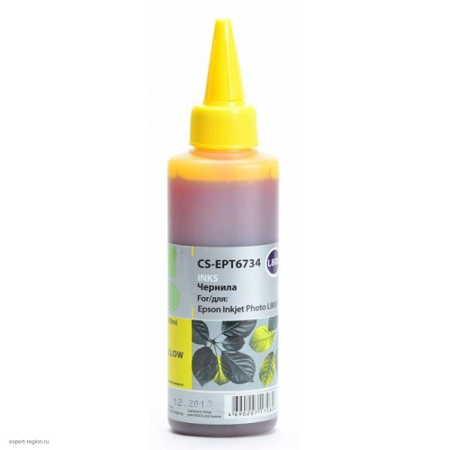 Чернила Epson L800, T6734, Yellow (CACTUS) CS-EPT6734, 0,1л