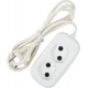 Удлинитель без заземления для маломощной техники 2 розетки 1.5 м цвет белый