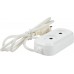 Удлинитель без заземления для маломощной техники 2 розетки 1.5 м цвет белый