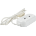 Удлинитель без заземления для маломощной техники 2 розетки 1.5 м цвет белый