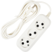 Удлинитель без заземления для маломощной техники 3 розетки 3 м цвет белый