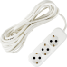 Удлинитель с заземлением для бытовой техники 3 розетки 7 м цвет белый