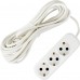 Удлинитель с заземлением для бытовой техники 3 розетки 7 м цвет белый Удлинитель с заземлением для бытовой техники 3 розетки 7 м цвет белый
