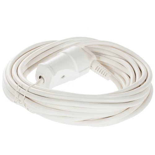 Удлинитель с заземлением для бытовой техники 1 розетка 10 м цвет белый