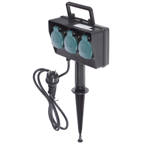 Удлинитель на пике 3 розетки 1.5 м