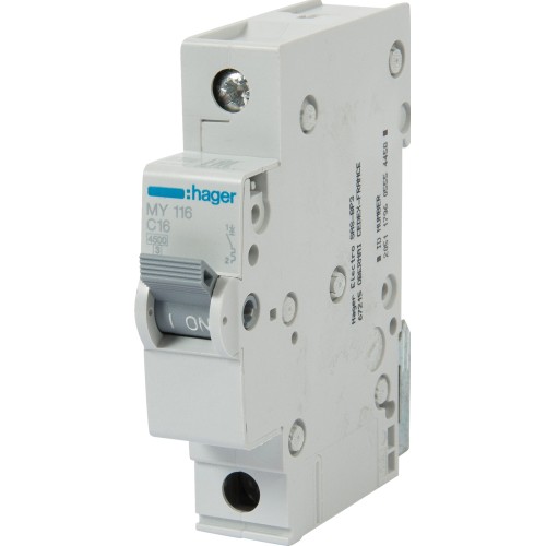 Выключатель автоматический Hager 1 полюс 16 A