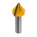Фреза пазовая галтельная V-образная, D25.4 мм