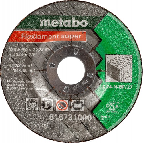Абразивный круг по камню Metabo Flexiamant Super, D125 мм