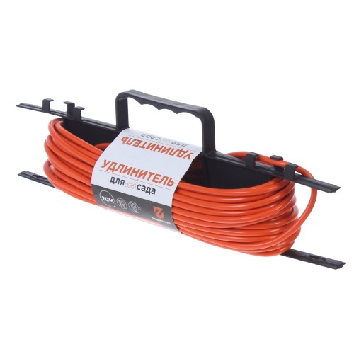 Удлинитель без заземления на рамке 1 розетка 2х1 мм2 20 м