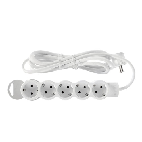 Удлинитель с заземлением для бытовой техники Legrand 5 розеток 3 м цвет серый