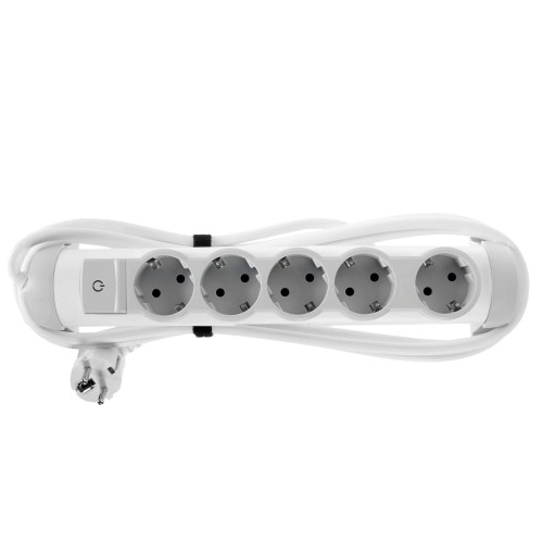 Удлинитель с заземлением для бытовой техники Legrand 5 розеток 3 м цвет серый