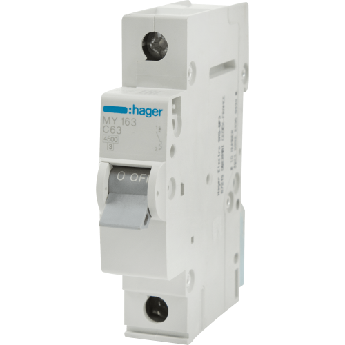 Выключатель автоматический Hager 1 полюс 63 A