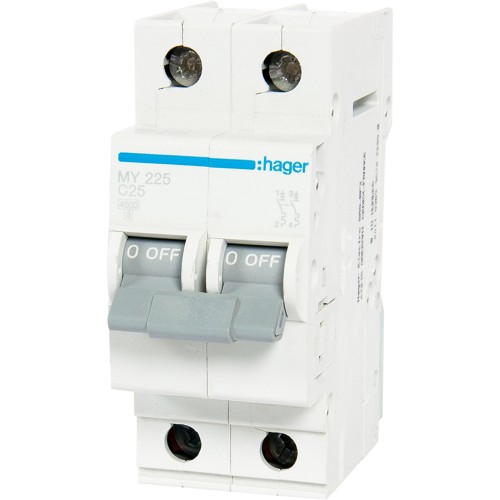 Выключатель автоматический Hager 2 полюса 25 A