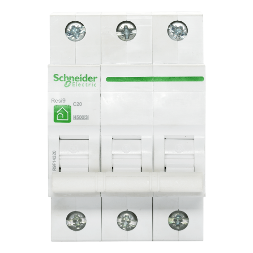 Выключатель автоматический Schneider Electric Resi9 3 полюса 20 A