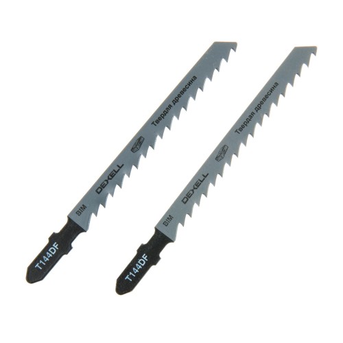 Пилки для лобзика по твердой древесине, Dexell T144DF Т, 2 шт.