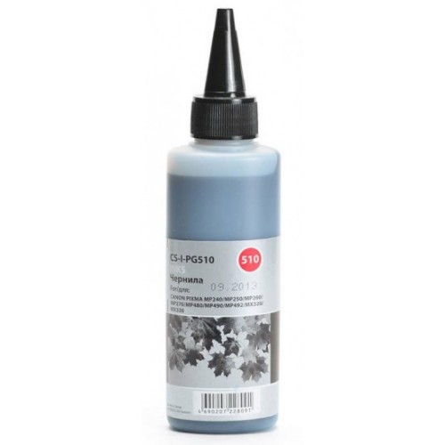 Чернила Canon Pixma MP240/MP250/MP260/MP270/MP480, черный (Cactus) CS-I-PG510 100мл