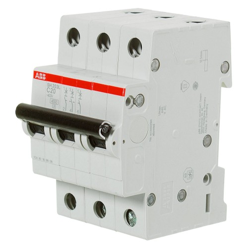 Выключатель автоматический ABB 3 полюса 20 А