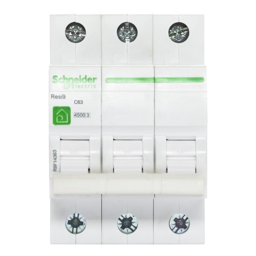 Выключатель автоматический Schneider Electric Resi9 3 полюса 63 A