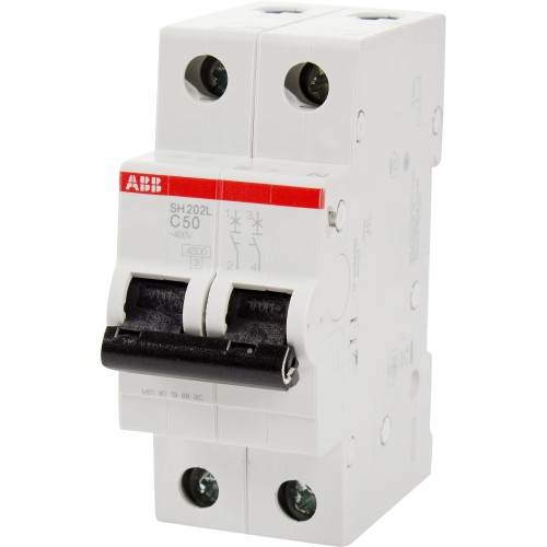 Выключатель автоматический ABB 2 полюса 50 A