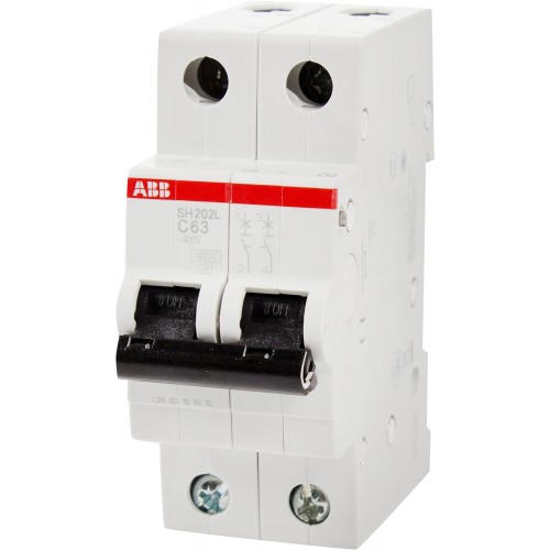 Выключатель автоматический ABB 2 полюса 63 A