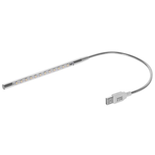 Настольная лампа светодиодная USB, цвет серебристый