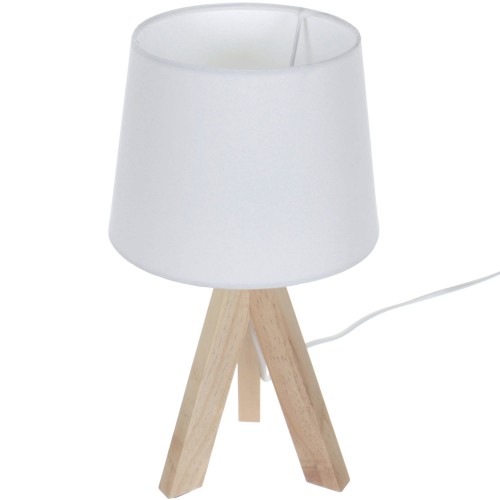 Настольная лампа Belle-Ile 1xE14x40 Вт, дерево/ткань, цвет белый