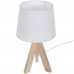 Настольная лампа Belle-Ile 1xE14x40 Вт, дерево/ткань, цвет белый