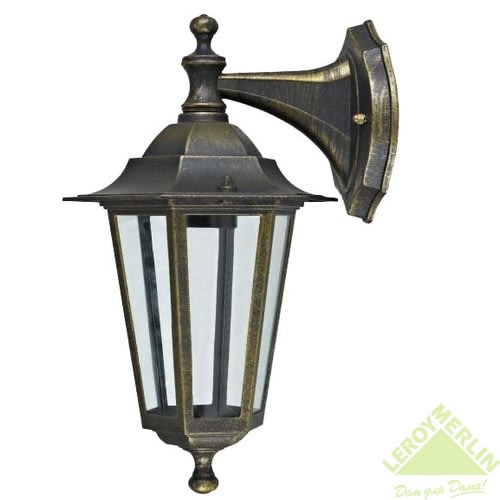 Бра уличное вниз Inspire Peterburg 1xE27х60 Вт, алюминий/стекло, цвет бронза