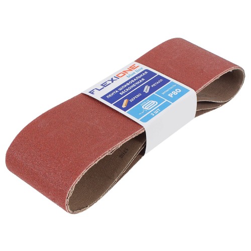 Лента шлифовальная P80, 75х533 мм, 3шт.