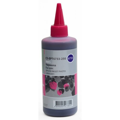 Чернила Epson L800/L810/L850/L1800 (CS-EPT6733-250) Magenta (Cactus) 250мл