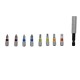 Набор бит Metabo, 9 предметов