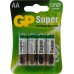 Батарейка алкалиновая GP AA 15А, 4 шт. Батарейка алкалиновая GP AA 15А, 4 шт.