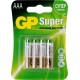 Батарейка алкалиновая GP AAA 24 А 4 шт.