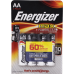 Батарейка алкалиновая Energizer MAX AA, 4 шт.