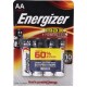 Батарейка алкалиновая Energizer MAX AA, 4 шт.