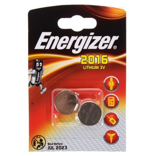 Батарейка литиевая Energizer CR 2016 FSB2, 2 шт.